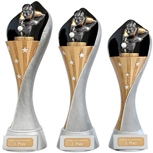 pokalspezialist Pokal S Billard Poolbillard Snooker Serie AUXON mit Gravur