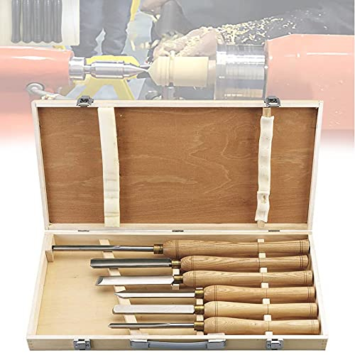 Holz Drehwerkzeug, Drechselmesser Set, Drechsel-Werkzeuge, Drechseleisen Drehmeißel Set, Schrägschneidemeißel Werkzeug,Holzbearbeitungsdrehmeißel Für Holzschnitzereien, Wurzelschnitzmöbel, 6 Stück/Set