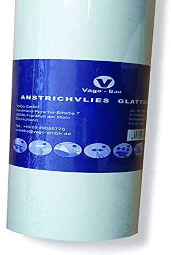 Lot de 6 Rouleaux 0,75mx25m Non-tissé Lisse 150 g/m² à Peindre sans Structure