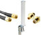 UniteCom High Performance 4G/5G MIMO Waterproof Outdoor Antenna High Gain Pole Mount LTE Heavy Duty Dual Input 10 Meter SMA Broadband Router Mobile Internet Aerial (10M Cables & TS9 Adapters)