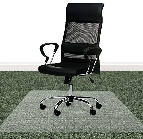 Bodenschutzmatte ECO-MAT aus PET - Teppichböden transparent 116x130 cm | Bodenschutz Stuhlmatte für Büro - 100% ohne BPA & Phthalate - Geruchsfreie Bürostuhl Unterlage aus recyclebarem Material