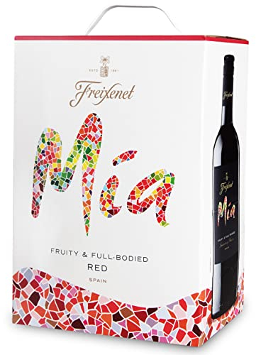 Freixenet Mia Tinto Bag-in-Box (1 x 3,0 l) Spanischer Rotwein in Großpackung; halbtrocken; geschmeidig und ausbalanciert; vollmundig-fruchtig; zu mediterranen Gerichten wie Tapas
