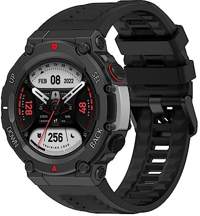 SenMore Armband Kompatibel mit Amazfit T-Rex 2, Weiches Silikon Wasserdichtes Ersatzarmband Sportarmband für Amazfit T-Rex 2.