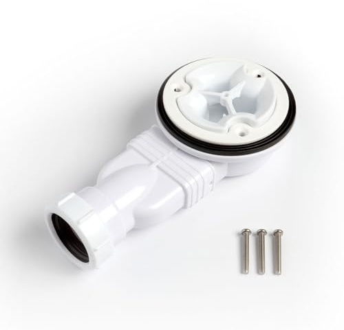 Kiamami Valentina - Piletta in plastica bianca compatibile con piatto doccia Muse