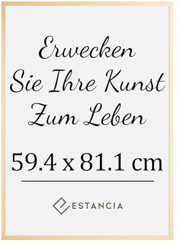 Estancia Cadre en Bois de Chêne 59,4 x 81,1 cm (A1) | Grand Art Mural Photo de Portraits Modernes Din A1