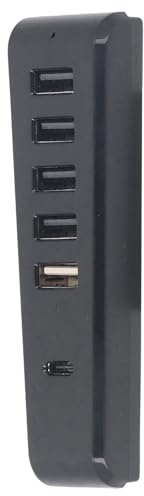 SUNGOOYUE 6 Port USB 2.0 HUB Splitter Hochgeschwindigkeits-Datenübertragungssplitter für Slim, Einfache Erweiterung der Datenübertragung für die Slim-Spielekonsole