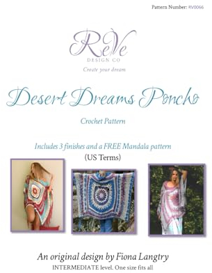 Desert Dreams Poncho: Crochet Pattern in US Terms
