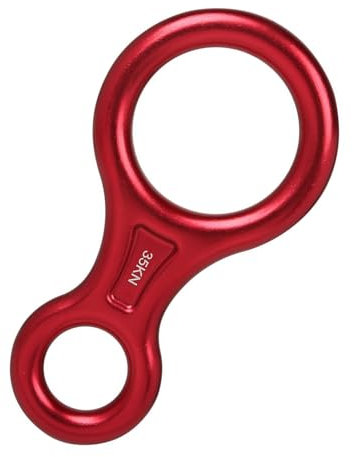 JTQYFI Mehrzweck Sicherungsgerät 8 35 KN Aluminium Kletter Abseilgerät Geeignet Für Freizeitaktivitäten Freien Unterstützt 8–13 Mm Seil