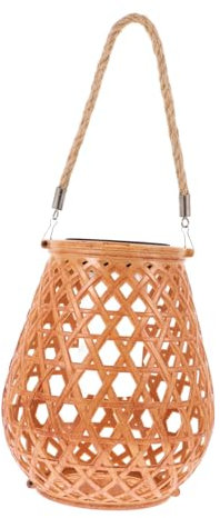 Artibetter Solar Gartenlaterne Rattanlampe Mit Bambusdesign Automatischer Lichtsensor Wetterfest Solarbetrieben Hängend Oder Stehend Stimmungsvolle Außenbeleuchtung Für Garten Terrasse Patio