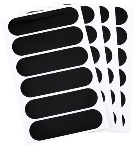 GORGECRAFT Lot de 4 Autocollants Réfléchissants pour Moto Noirs Autocollants pour Casque en Plastique Imperméables pour Vélo Scooter Poussette Voiture Conduite de Nuit Boîte aux Lettres 24cm