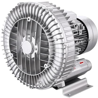 1 st högtrycks industriell vortexfläkt - dubbelfunktionell centrifugalfläkt for luftning och dammborttagning av fiskdammar(4KW 380V 3-phase EL)