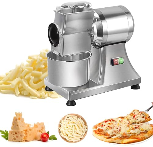 Râpe à fromage électrique professionnelle, 550 W, broyeur d'aliments robuste, for râper le fromage, les cacahuètes, le parmesan et la chapelure. Robot culinaire