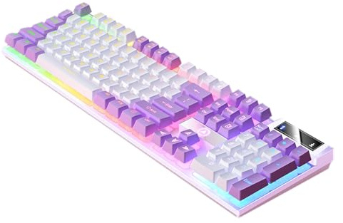 Générique Clavier mécanique, Clavier de Jeu Filaire,d'ordinateur de Bureau 104 Touches | Lumineux, Filaire, de Jeu pour PC, Ordinateur de Bureau