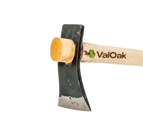 Valoak Zappa Tipo Pesante da Giardinaggio | Manico in Legno di Faggio da 60 cm | Lama in Acciaio da 8x7 cm | Made in Italy