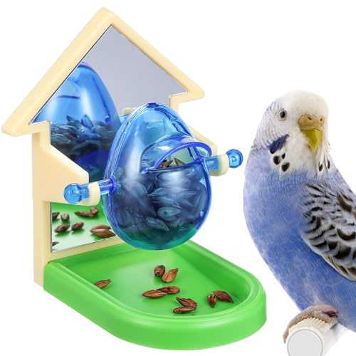 OSOLADY Parrot Foraging Bird Food Dispenser Lightweight Bite-resistant Pet for Parakeets Cockatiels Budgies Simple Installation and Fun Training Aid Random Color