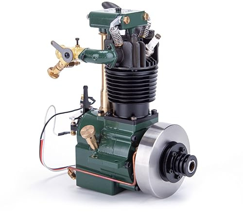 Steam Engine Model Kit That Works, MUSA FV1A 7cc Vertical Single-Cylinder OHV Four-Stroke Gasoline Engine for Water Plane & Tethered Boat Models, Science Education Kit for Adults
