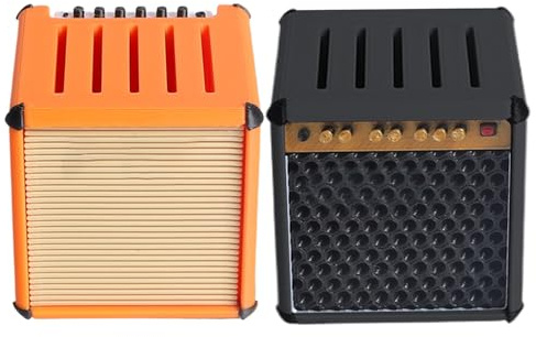 Mini support de médiator de guitare, support de médiator créatif avec un design réaliste d'ampli pour basse, boîte de présentation portable imprimée en 3D, pour instruments de musique, basse