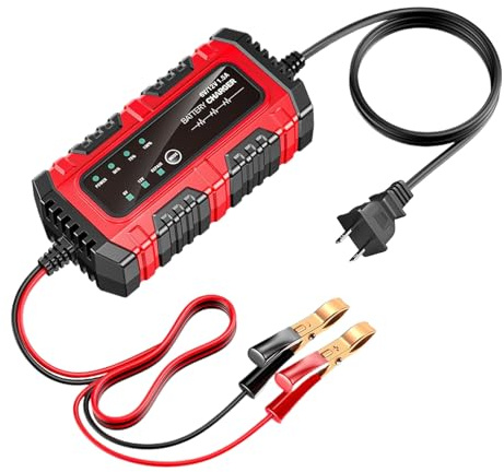 Caricabatteria E Mantenitore - Caricabatteria Di Mantenimento Per Auto Da 1,5 A 6 V/12 V, Di Ricarica Intelligente Automatico Mantenitore Per Moto, Camion, Camper, Auto, Barca, Marina