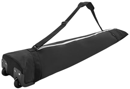 QUILSTM Tragbare Skitasche mit robusten Rollen und verstellbaren Gurten – ideal für Wintersportabenteuer. Die Skitasche ist für den täglichen Gebrauch konzipiert.