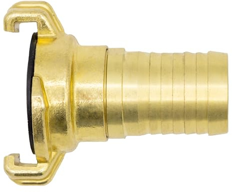 VARIOSAN Schnellkupplung Schlauchstück 12227, 1 Tülle drehbar, Messing blank, System Geka