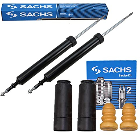 2x SACHS Stoßdämpfer Dämpfer Federbein Gas Gasdruck + Staubschutz-Satz | Kompatibel mit: BMW 1, 1 Cabriolet, 1 Coupe, 3, 3 Cabriolet, 3 Coupe, 3 Touring