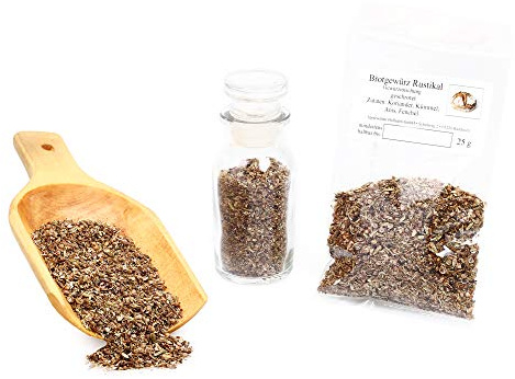 Brotgewürz rustikal, Brot Gewürzmischung, Brotwürzer mit Kümmel & Koriander, Naturgewürz perfekt zum Brot backen, Bauernbrot Gewürz, 25g (Geschrotet)