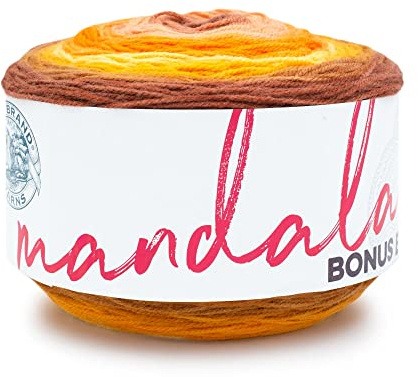 Lion Brand Yarn Paquete de bonificación de Mandala Hilo, Acrílica, Elektro