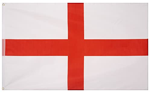 MUWO Flagge Nations Together 90 x 150 cm Nationalmanschaften, doppelseitige Gartenflagge, wetterfeste Fanflagge, Fußballflagge Polyester Länderfagge Deutschland mit Ösen (England)