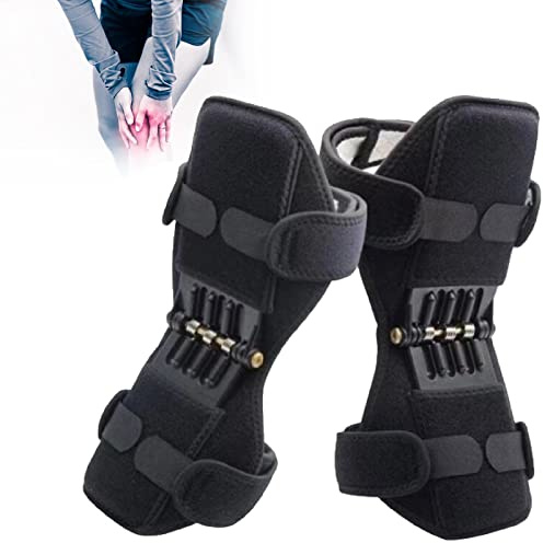 ALSUP 1 par de Rodilleras de Soporte para articulaciones, Transpirables, Antideslizantes, Alivio del Dolor de elevación para Rodilla, estabilizador de Fuerza de Resorte, potenciador de Rodilla para