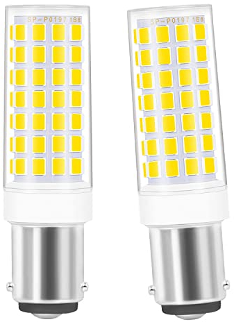 SanGlory 5W B15D LED Leuchtmittel ersatz 40-60W B15d Halogenlampe, 550 Lumen, Neutralweiß 4000K B15D LED Lampe, 360°Abstrahlwinkel, Dimmbar, 2er Pack