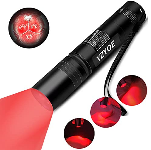 YZYOE Infrared Light Therapy for Joint and Muscle Pain. Red Light Therapy for Face, Red Light Therapy Wand Device，Red Lights-3 Wavelengths，Near Infrared Light Therapy.