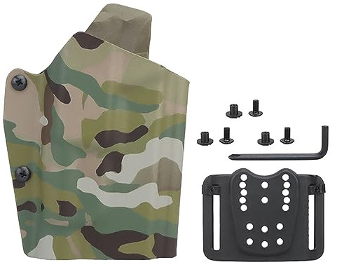 K.ydex Taktisches Holster Leichtgewicht für G 17/19/19X/45 mit TLR-1 Taschenlampe Pistole Holster Schnellverschluss Q.LS Kit Airsoft Ausrüstung