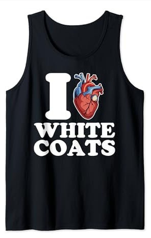 Ich liebe White Coats, Anatomie, Herzwissenschaft, lustig Tank Top