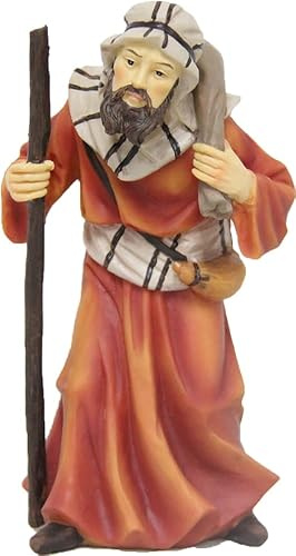 FADEDA Kamelförare / höjd: 8 cm/handmålad/detaljerade krubbfigurer – julbord, dekoration, krubbtillbehör
