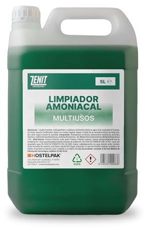 Hostelpak | 5L - Limpiador amoniacal Multiusos profesional, Para todo tipo de superficies, con amoniaco