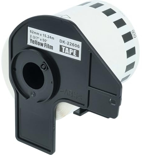 vhbw Etiketten-Rolle 62mm x 15,24m (1 Etikette) Ersatz für Brother DK-22606 für Etiketten-Drucker - Premium