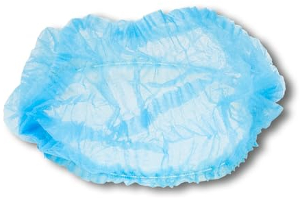 TronicXL 2000x Vlies Einweg Baretthauben Haarschutz Klipphauben Vlieshauben Haarnetz (Blau)