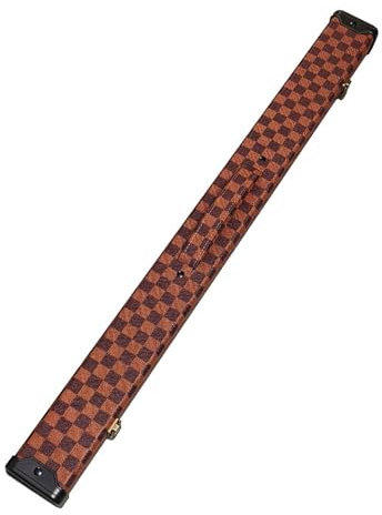 REIJAX Tragbare Queue-Box mit Griff, 1/2 Billard-Queue-Hartbox, Snooker-Queue-Koffer, Billard-Queue-Tragetasche, Aufbewahrungskoffer, Schutz, Billard-Zubehör, Doppelschlitze, 85 cm