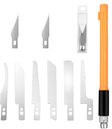 Herramientas de modelado de mini sierra, herramientas de modelo de mini sierra de mano con 8 herramientas de manualidades, herramientas de modelado, herramienta de sierra para metales para grabado