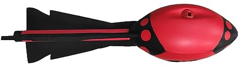 Grip Foam Rocket Ball Soft Football for Long Distance Throws Flight Optimizing Tail Hand Grip Indoor and Outdoor Fun Game (red)