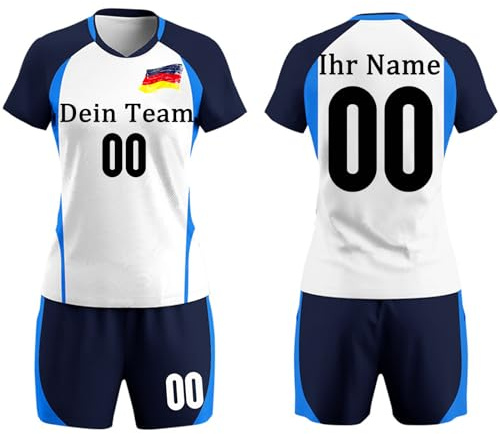 Benutzerdefiniertes Volleyball Trikot mit Name und Nummer des Teams für Mädchen und Frauen Volleyball Shirt Personalisiert