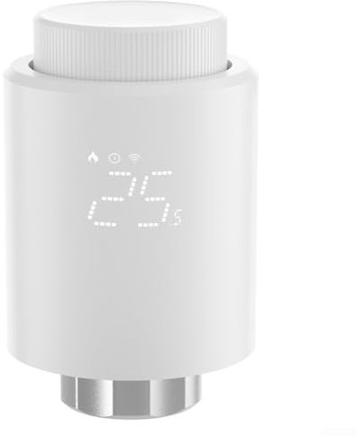 ZYWUOY WLAN-Heizkörper-Thermostatventil, intelligentes programmierbares Heizungsventil, mit Erkennung offener Fenster, App-Überwachung (1 Stück)