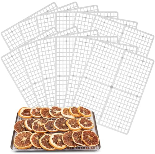 Tioncy 12 Pcs Tray Grids for Harvest Right Freeze Dryer Harvest Right Storage Rack for Fruit Vegetable Food Freeze Drying Accessories, Fits All Trays (Clear)
