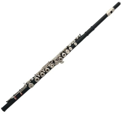 Querflöte Instrument Flöte Mit 17 Offenen Löchern Schlüsselflöte Aus Schwarzer Legierung Anfänger-Performance-Flöte