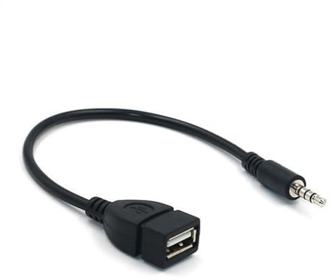 Cavo Adattatore Da Maschio A USB Femmina - Convertitore USB 2.0 Tipo A | Adattatore Audio Da USB Femmina A Maschio 3,5 Mm, Connettore Per Ingresso Audio E Video Auto, Collegamento Aux Per [A