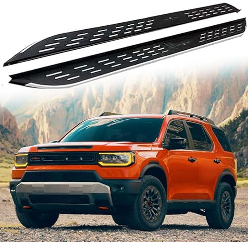 Lot de 2 pédales fixes pour marchepied latéral avec barre Nerf pour Honda Passport 2026.