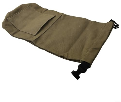 Yuanpgky Sac de rangement rétro pour lanterne de camping pour lampe à pétrole – Housse en toile robuste avec poche extérieure, 37,1 x 22,1 cm, compatible avec la plupart des lampes portables (vert)
