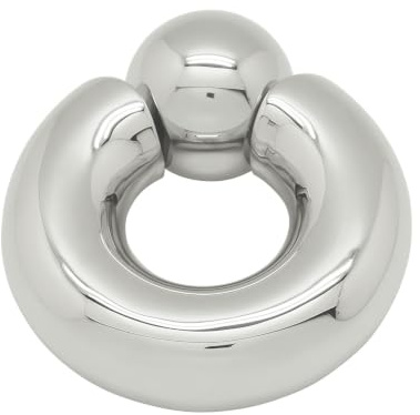 ACECHANNEL Edelstahl-Körperschmuck für Piercings, Rings mit einschraubbarem Kugelverschluss für Männerpiercings