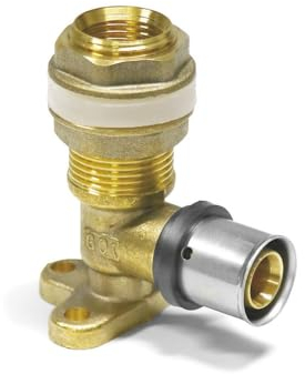 Sanpro Pressfitting Wanddurchführung mit Innengewinde, Größe 16x2 - Gewinde 1/2' (wanddurchführung dvgw innengewinde STECKFIT THPRESS)