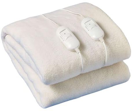 Coopers of Stortford - Single Deep Fitted Fleece Electric Blanket with Extra Deep Skirt - Fast Heat-Up, Overheat Protection & Ultra-Soft Heated Underblanket
